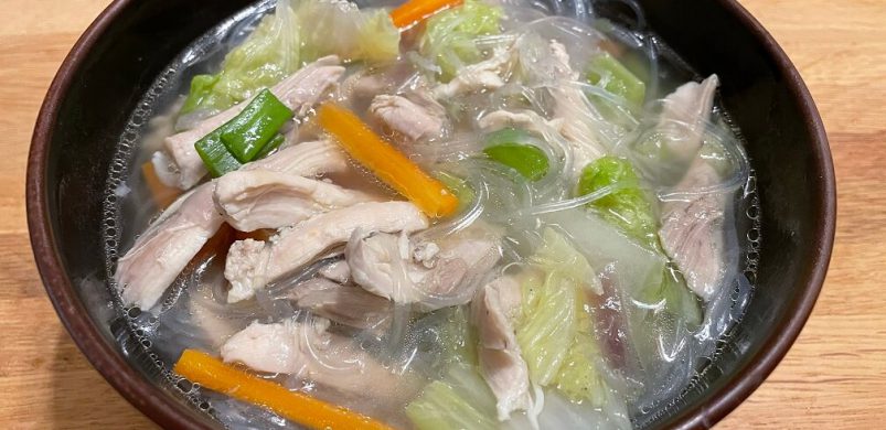 Chicken Sotanghon Soup With Kabayan JB